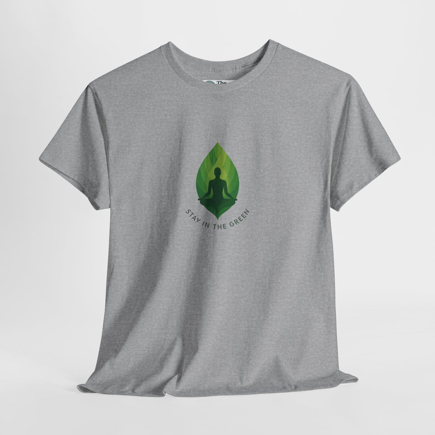 Stay in the Green T-Shirt – Minimalist Meditation Tee
