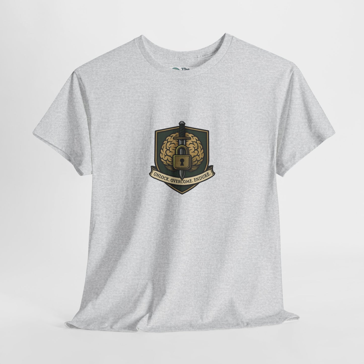 Unlock Overcome Endure T-Shirt – Military Strength & Perseverance  Tee