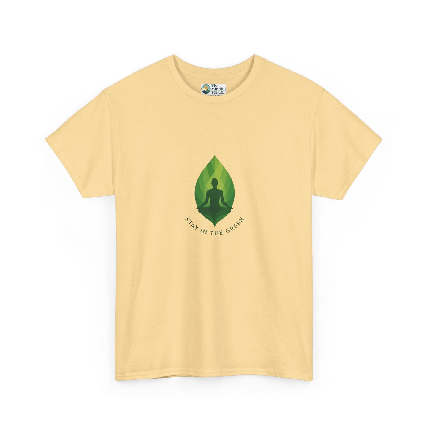Stay in the Green T-Shirt – Minimalist Meditation Tee