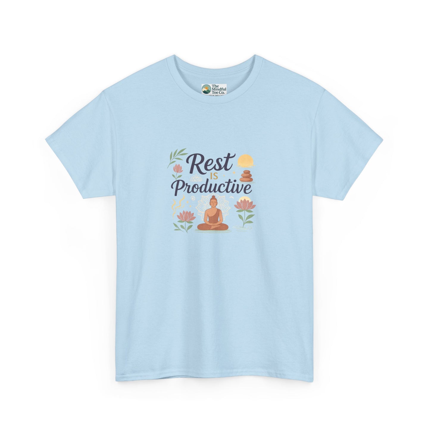 Rest Is Productive T-Shirt – Mindfulness & Meditation Tee