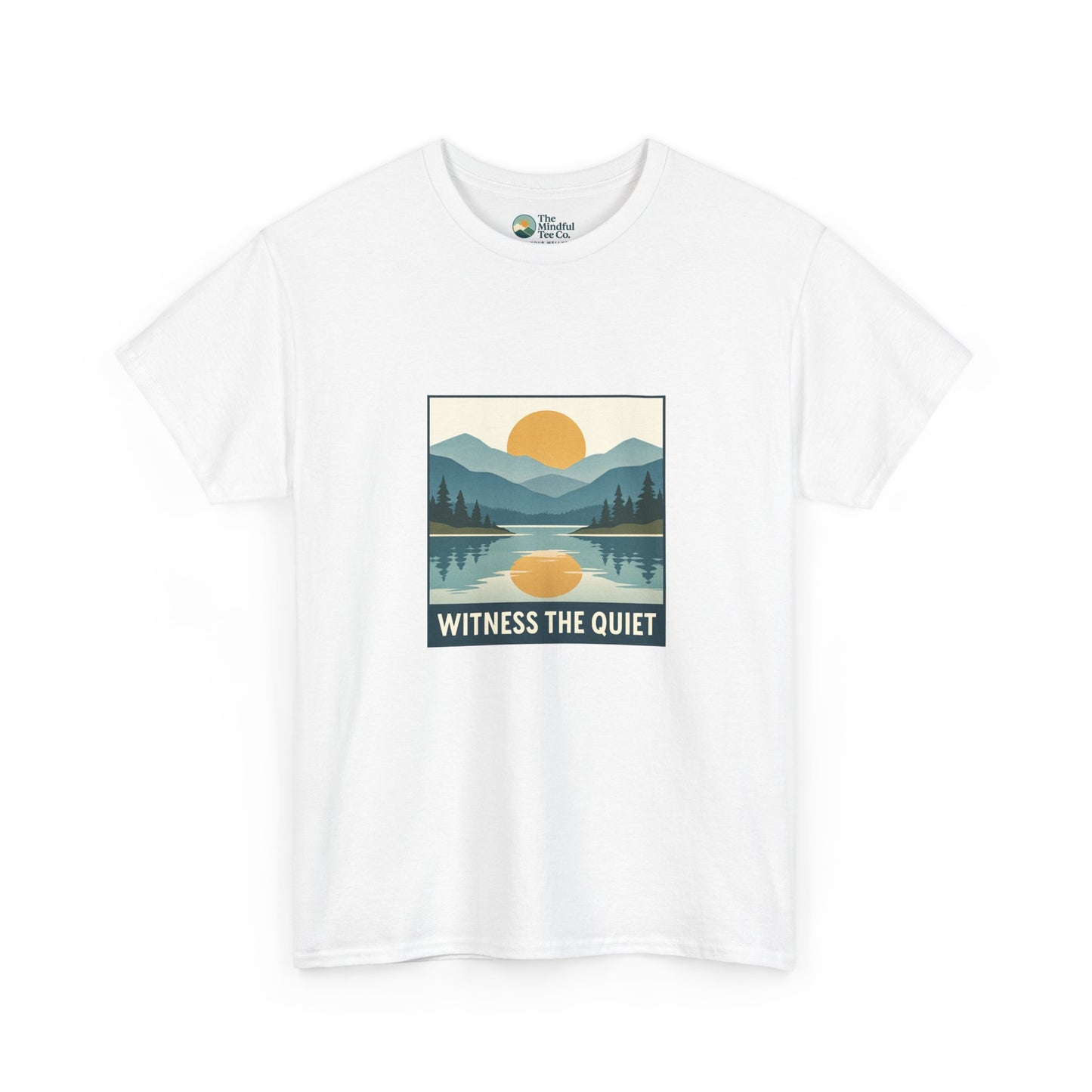 Witness the Quiet Sunset T-Shirt - Reflection Mindfulness Tee