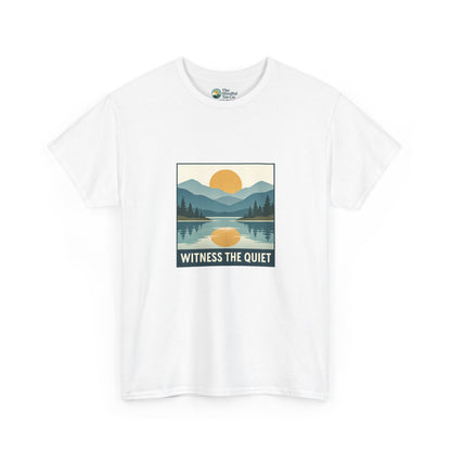 Witness the Quiet Sunset T-Shirt - Reflection Mindfulness Tee