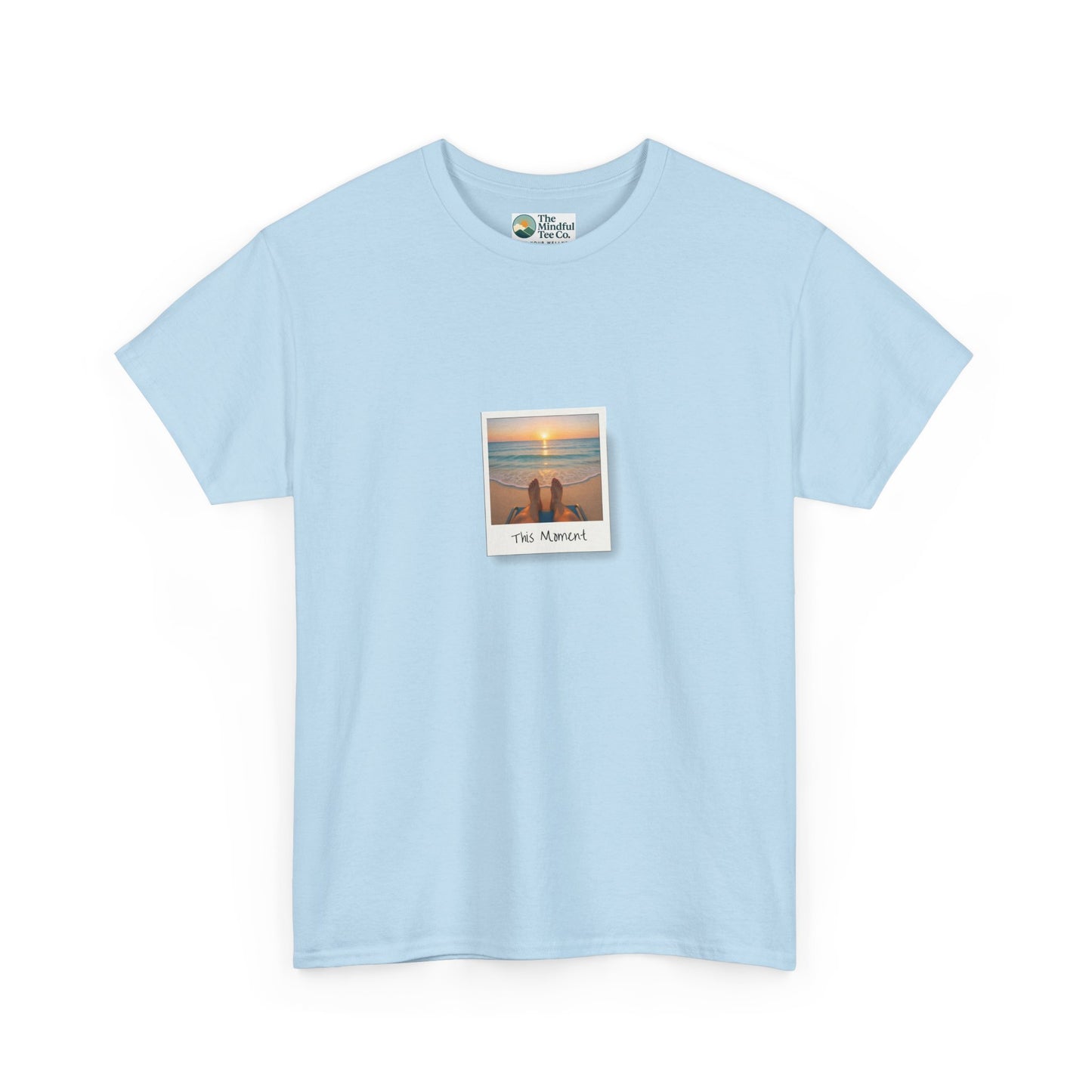This Moment T-Shirt - Ocean Sunset Mindfulness Tee
