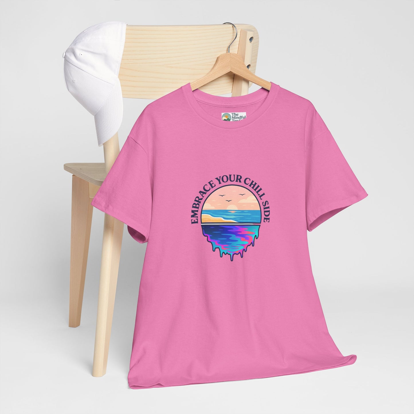 Embrace Your Chill Side T-Shirt - Mountain Lake Reflection Tee