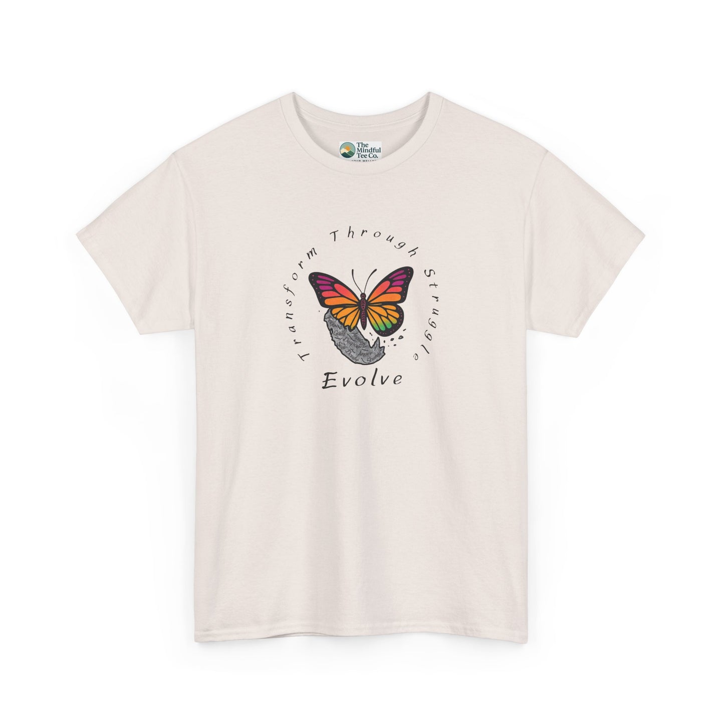 Transform Through Struggle T-Shirt - Butterfly Evolution