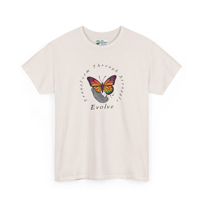 Transform Through Struggle T-Shirt - Butterfly Evolution