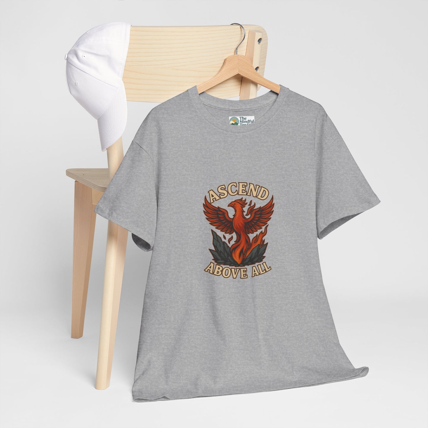 Ascend Above All T-Shirt – Phoenix Rising Strength Design