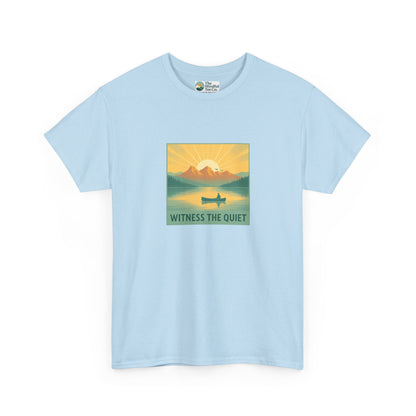 Witness the Quiet T-Shirt - Nature Mindfulness Canoe  Tee