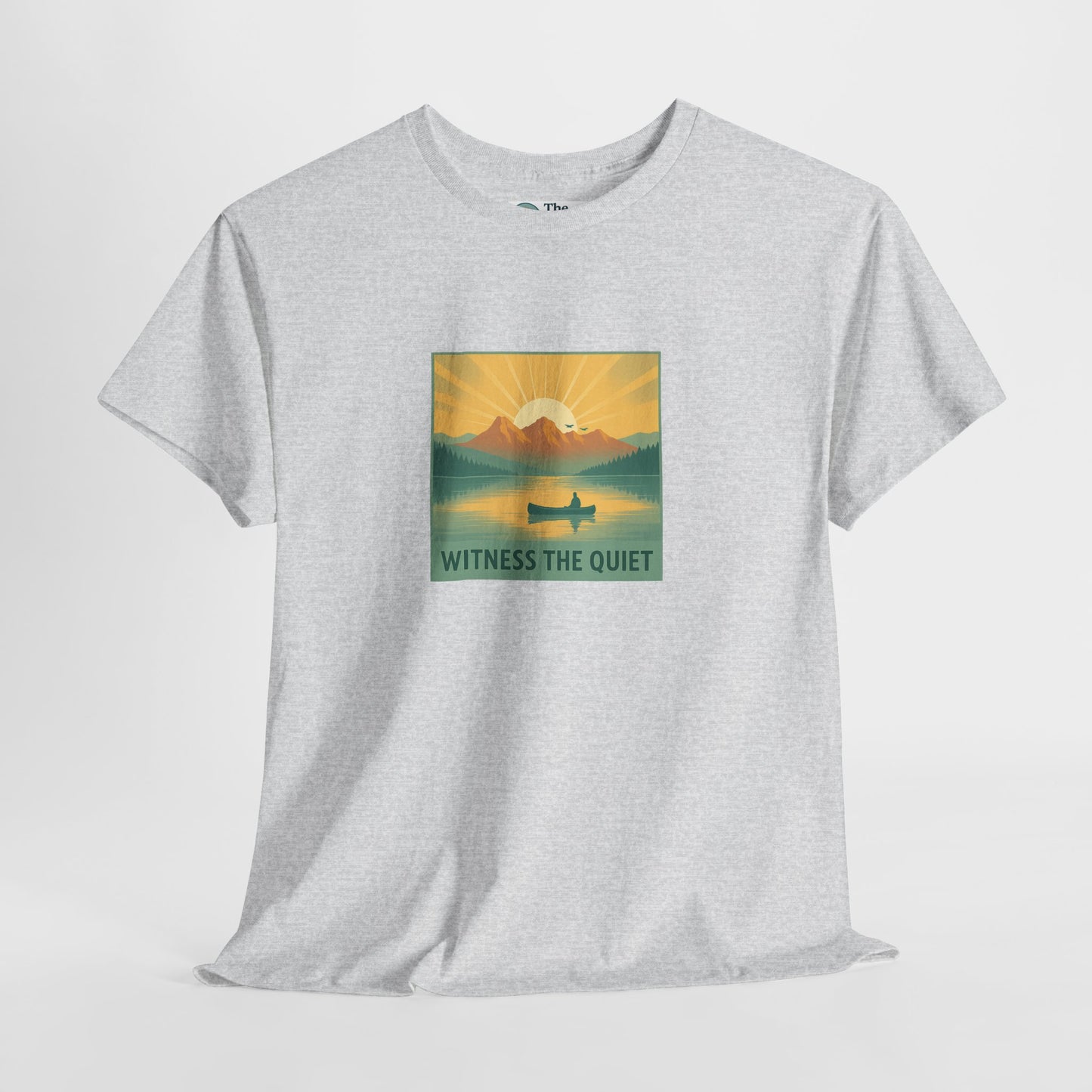 Witness the Quiet T-Shirt - Nature Mindfulness Canoe  Tee