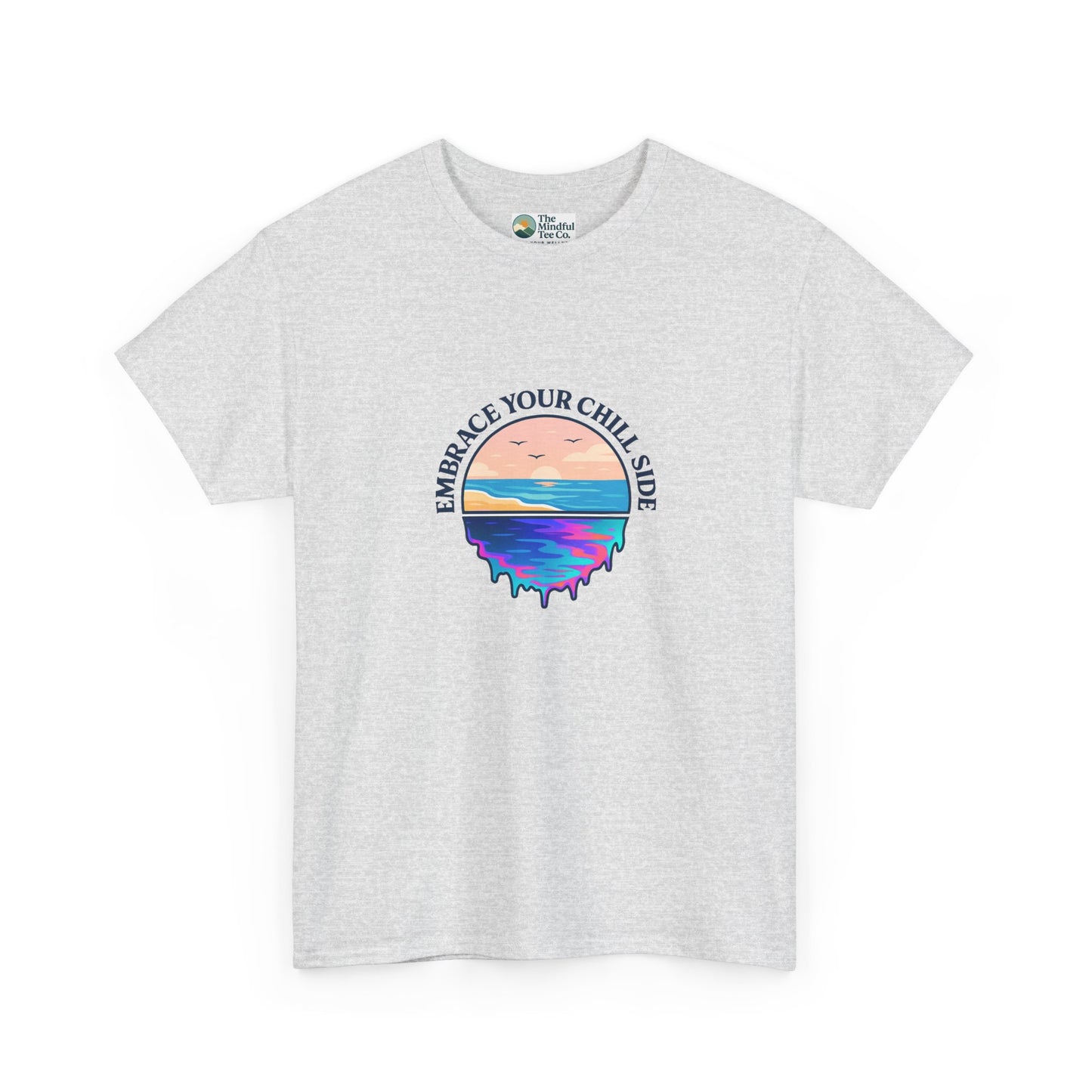 Embrace Your Chill Side T-Shirt - Mountain Lake Reflection Tee