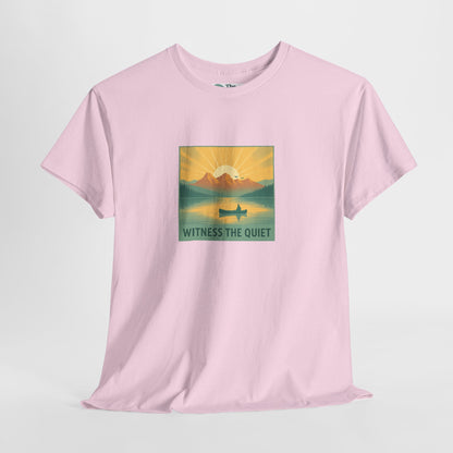Witness the Quiet T-Shirt - Nature Mindfulness Canoe  Tee