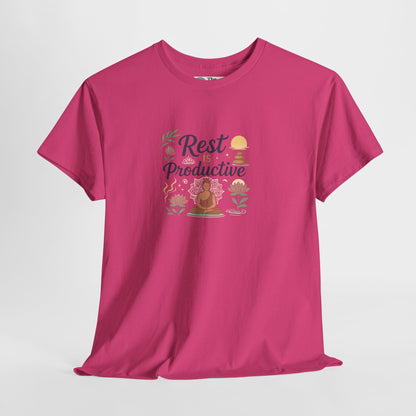 Rest Is Productive T-Shirt – Mindfulness & Meditation Tee