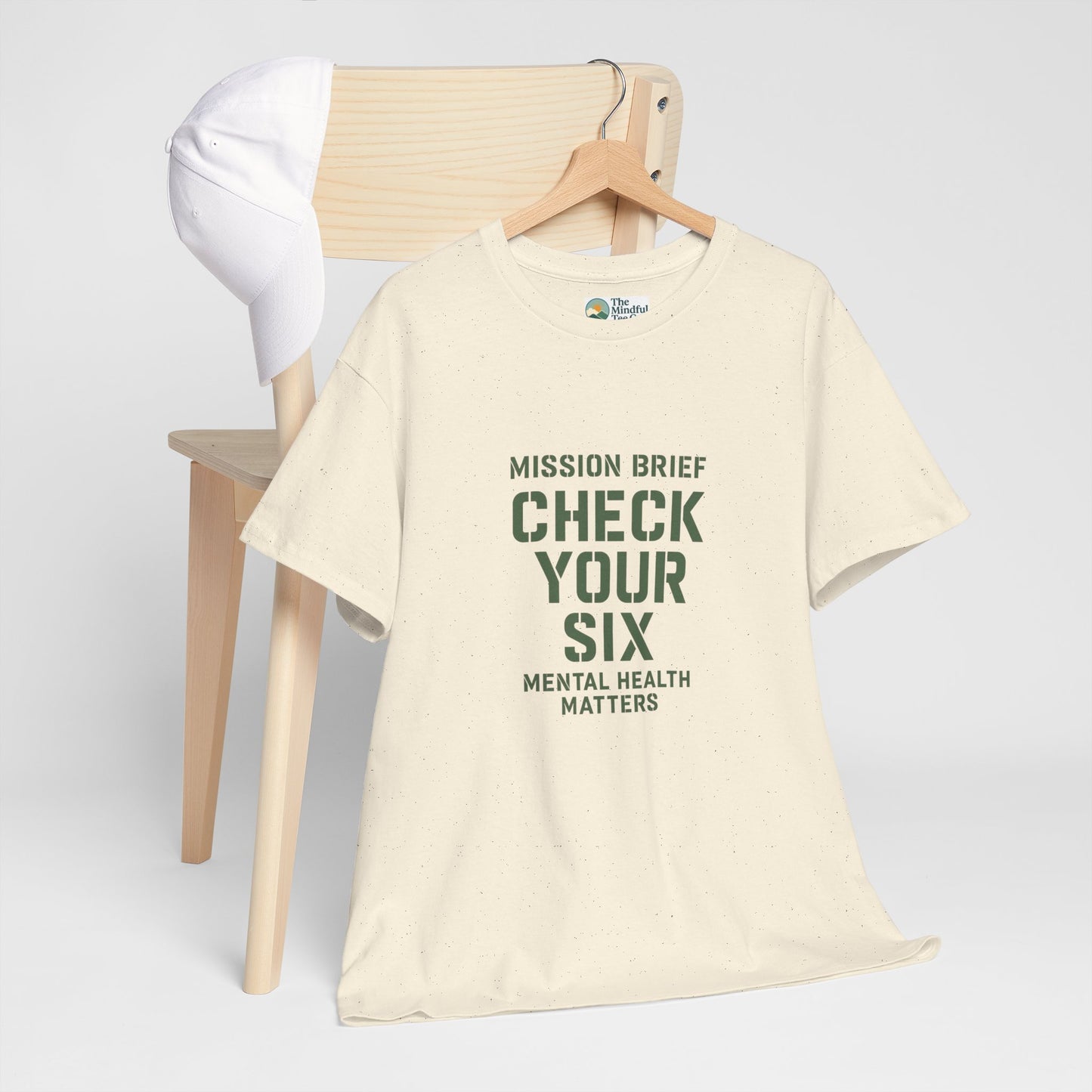 Mission Brief: Check Your Six T-Shirt - Military Mental Health Awareness  Tee