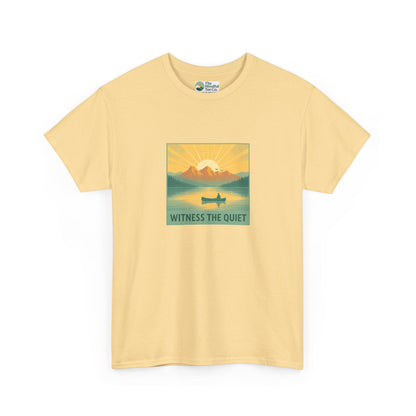 Witness the Quiet T-Shirt - Nature Mindfulness Canoe  Tee