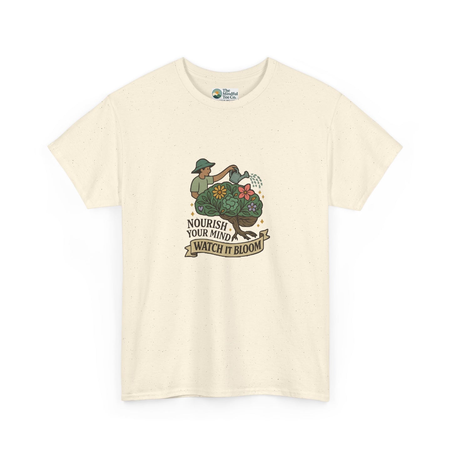 Nourish Your Mind Watch It Bloom T-Shirt – Mental Health & Self-Care Tee
