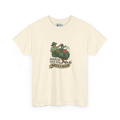 Nourish Your Mind Watch It Bloom T-Shirt – Mental Health & Self-Care Tee