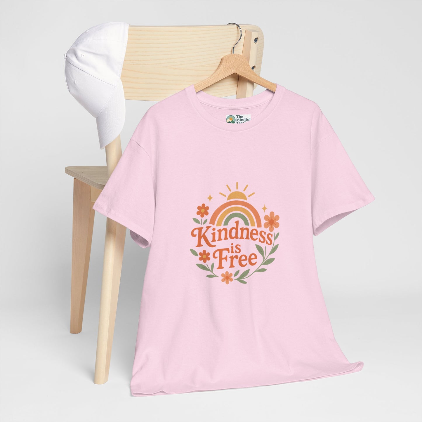 Kindness Is Free T-Shirt – Rainbow Positivity Tee