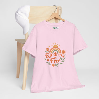 Kindness Is Free T-Shirt – Rainbow Positivity Tee