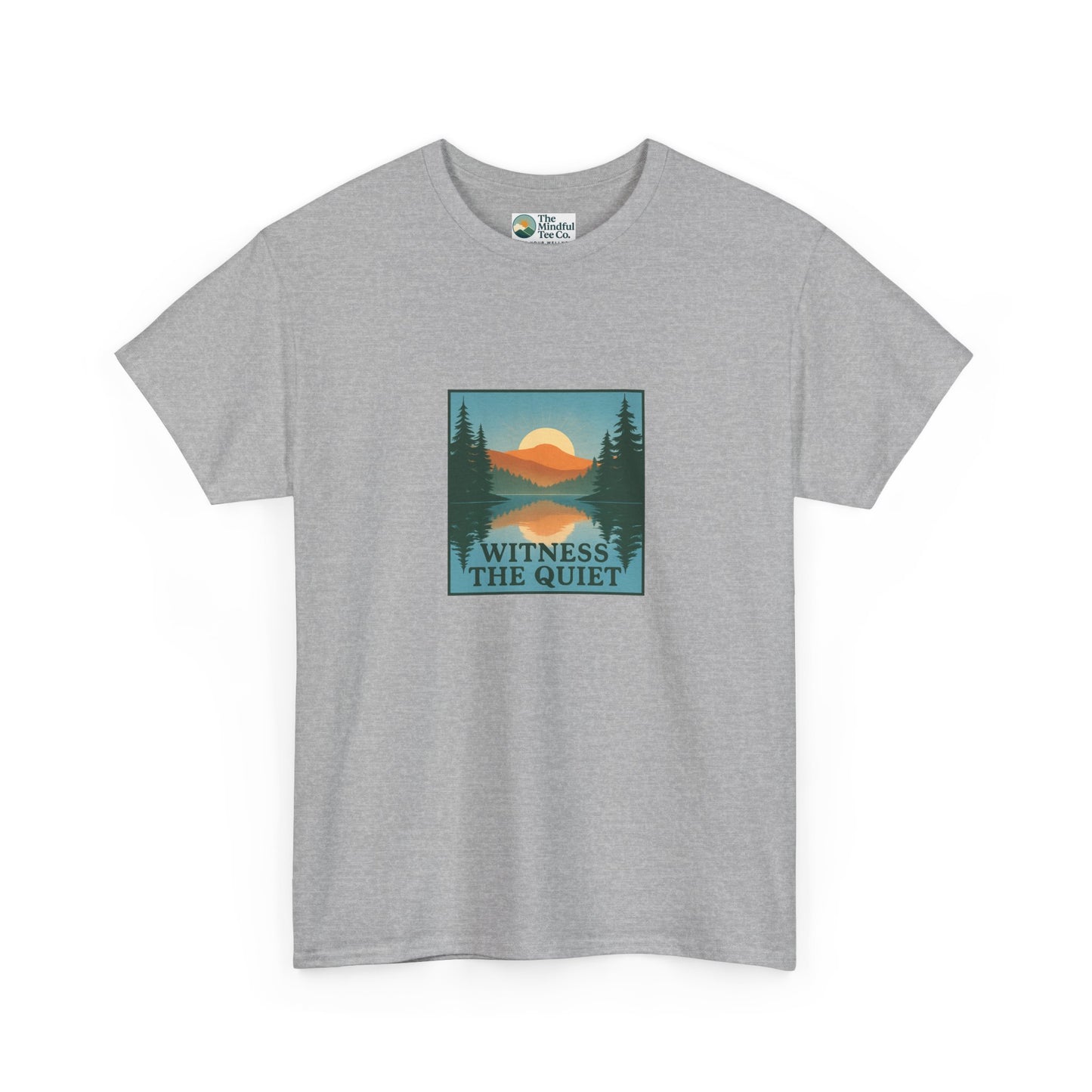 Witness the Quiet T-Shirt - Nature Mindfulness Reflection Tee