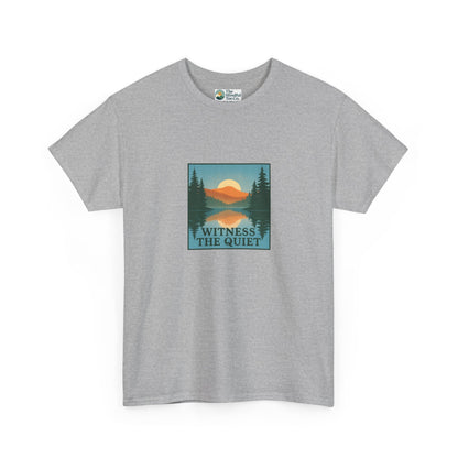 Witness the Quiet T-Shirt - Nature Mindfulness Reflection Tee