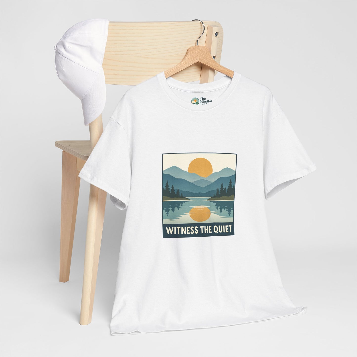 Witness the Quiet Sunset T-Shirt - Reflection Mindfulness Tee