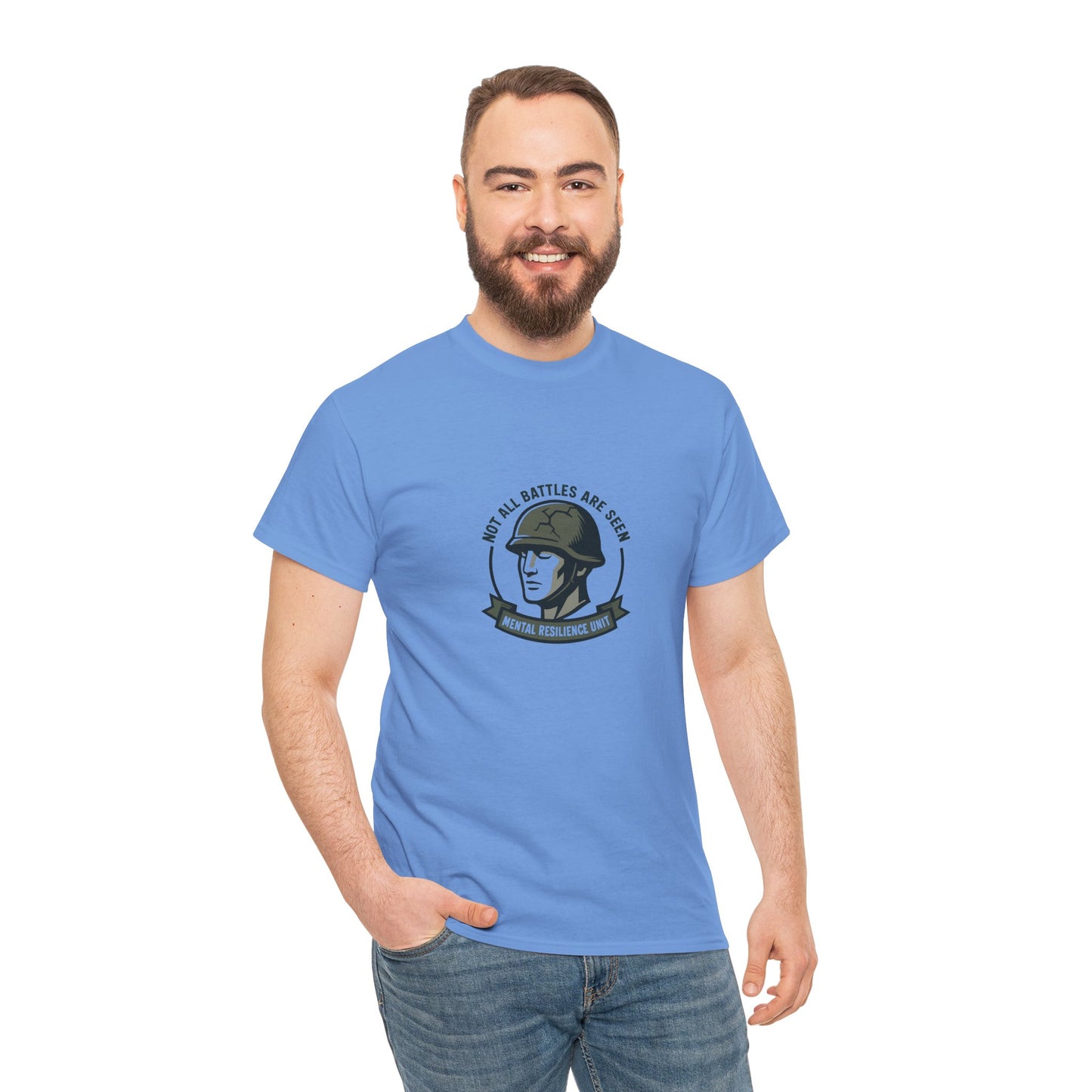 Not All Battles Are Seen T-Shirt – Military Strength & Awareness  Tee
