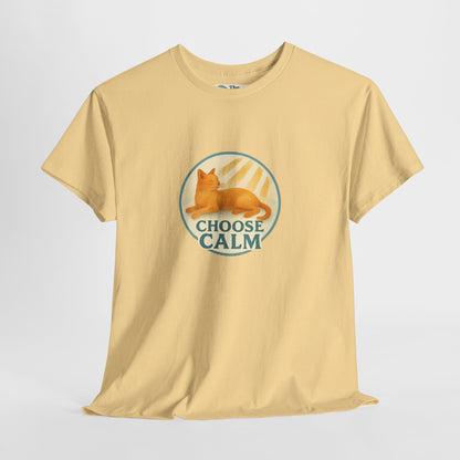 Choose Calm T-Shirt – Relaxing Cat Tee