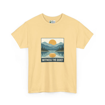 Witness the Quiet Sunset T-Shirt - Reflection Mindfulness Tee