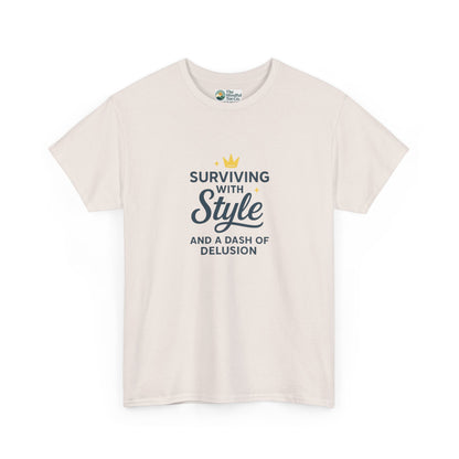 Surviving with Style T-Shirt – Mental Health & Self-Care Tee