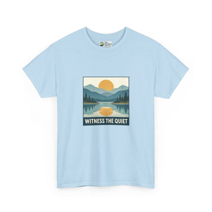 Witness the Quiet Sunset T-Shirt - Reflection Mindfulness Tee