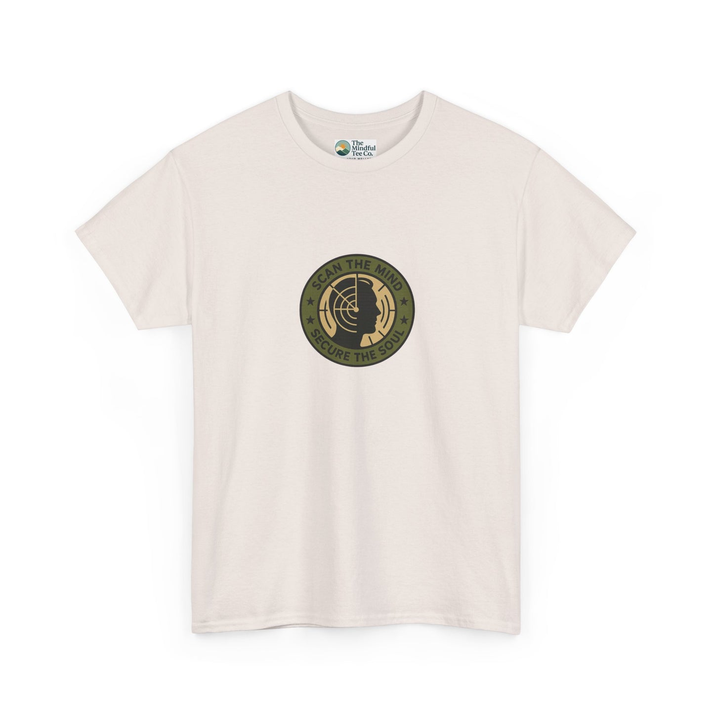 Scan the Mind, Secure the Soul T-Shirt – Military Awareness & Strength  Tee