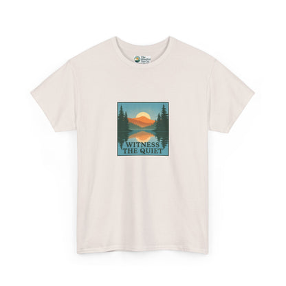 Witness the Quiet T-Shirt - Nature Mindfulness Reflection Tee