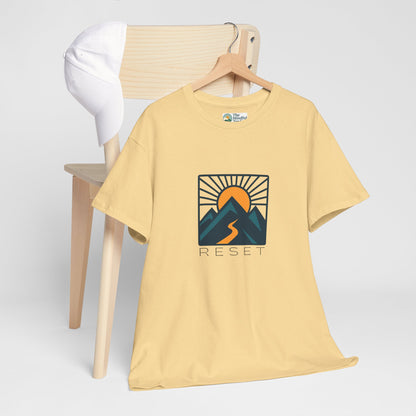 RESET T-Shirt – Motivational Sunrise Tee