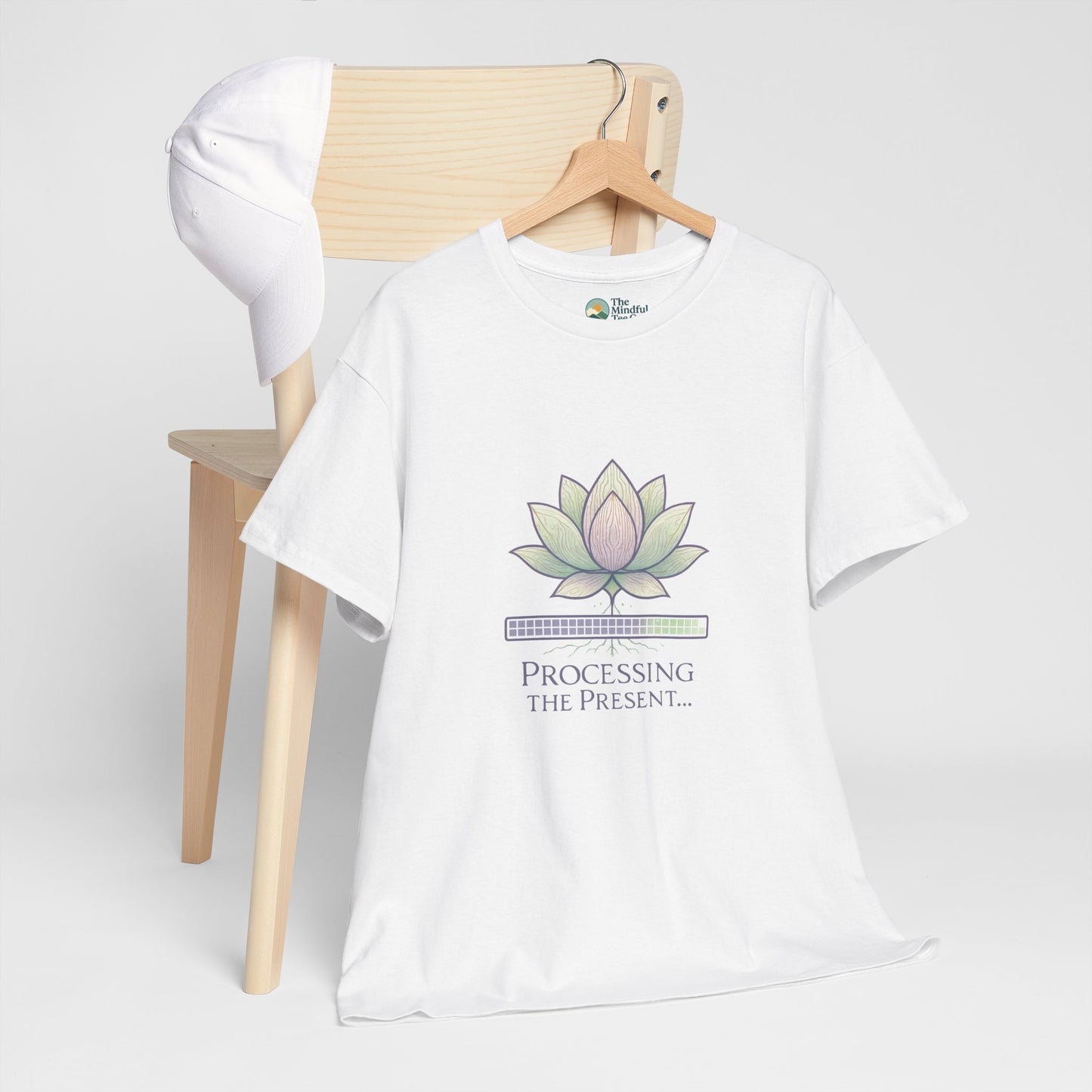 Processing the Present T-Shirt – Mindfulness & Balance Tee