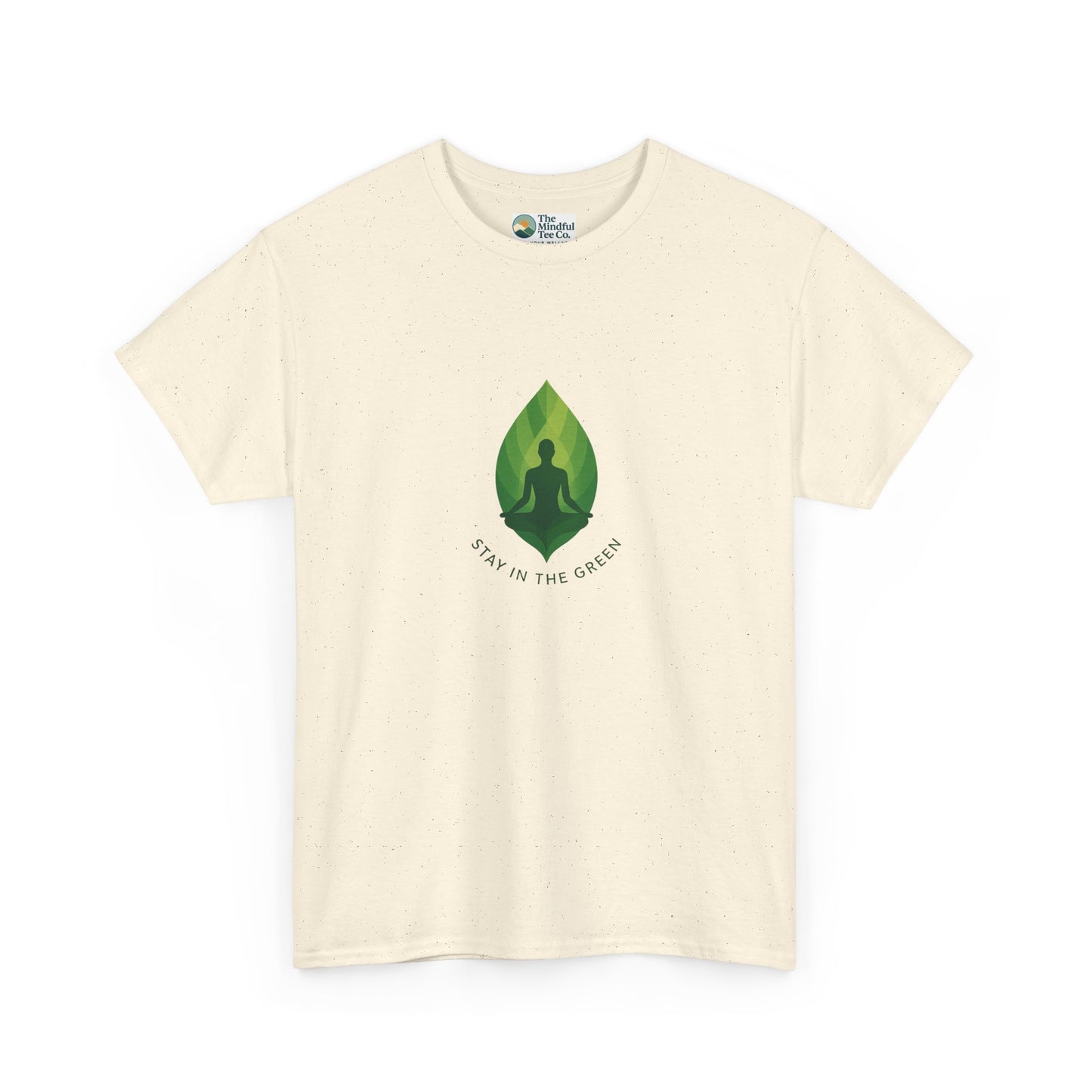 Stay in the Green T-Shirt – Minimalist Meditation Tee