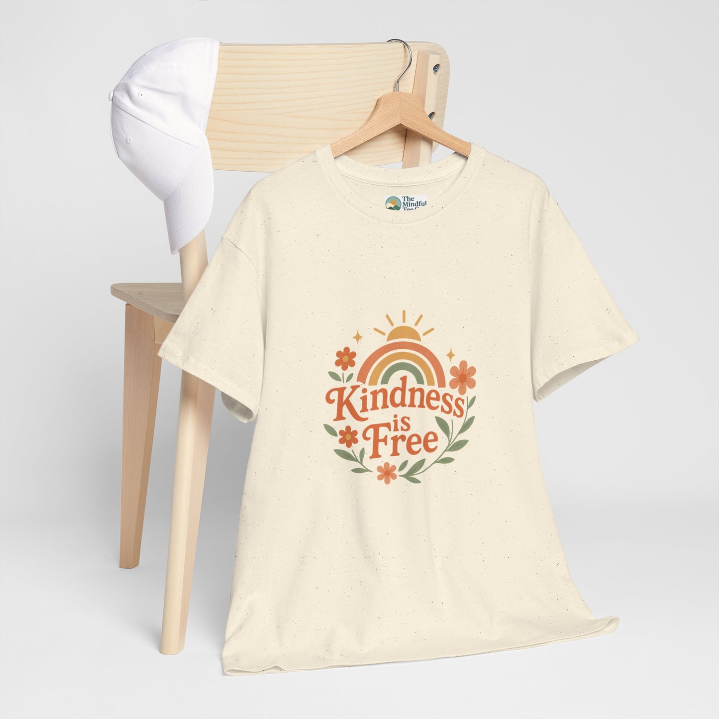 Kindness Is Free T-Shirt – Rainbow Positivity Tee