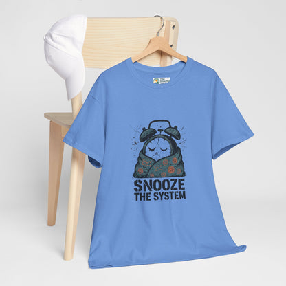 Snooze the System T-Shirt – Anti-Hustle Graphic Tee