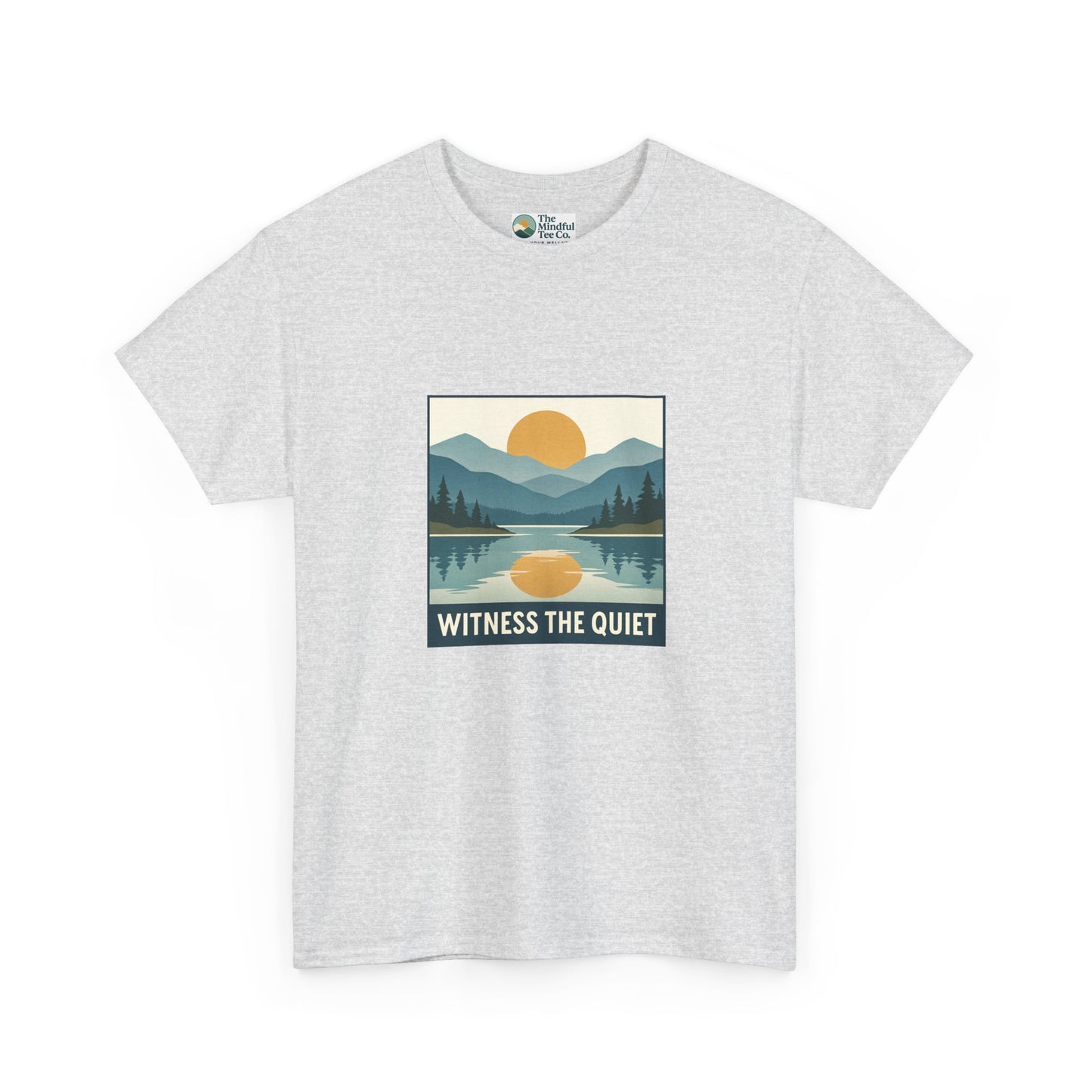 Witness the Quiet Sunset T-Shirt - Reflection Mindfulness Tee