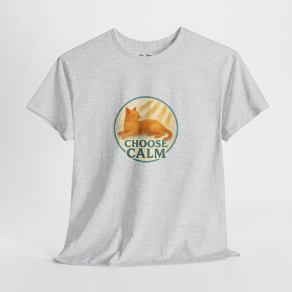 Choose Calm T-Shirt – Relaxing Cat Tee