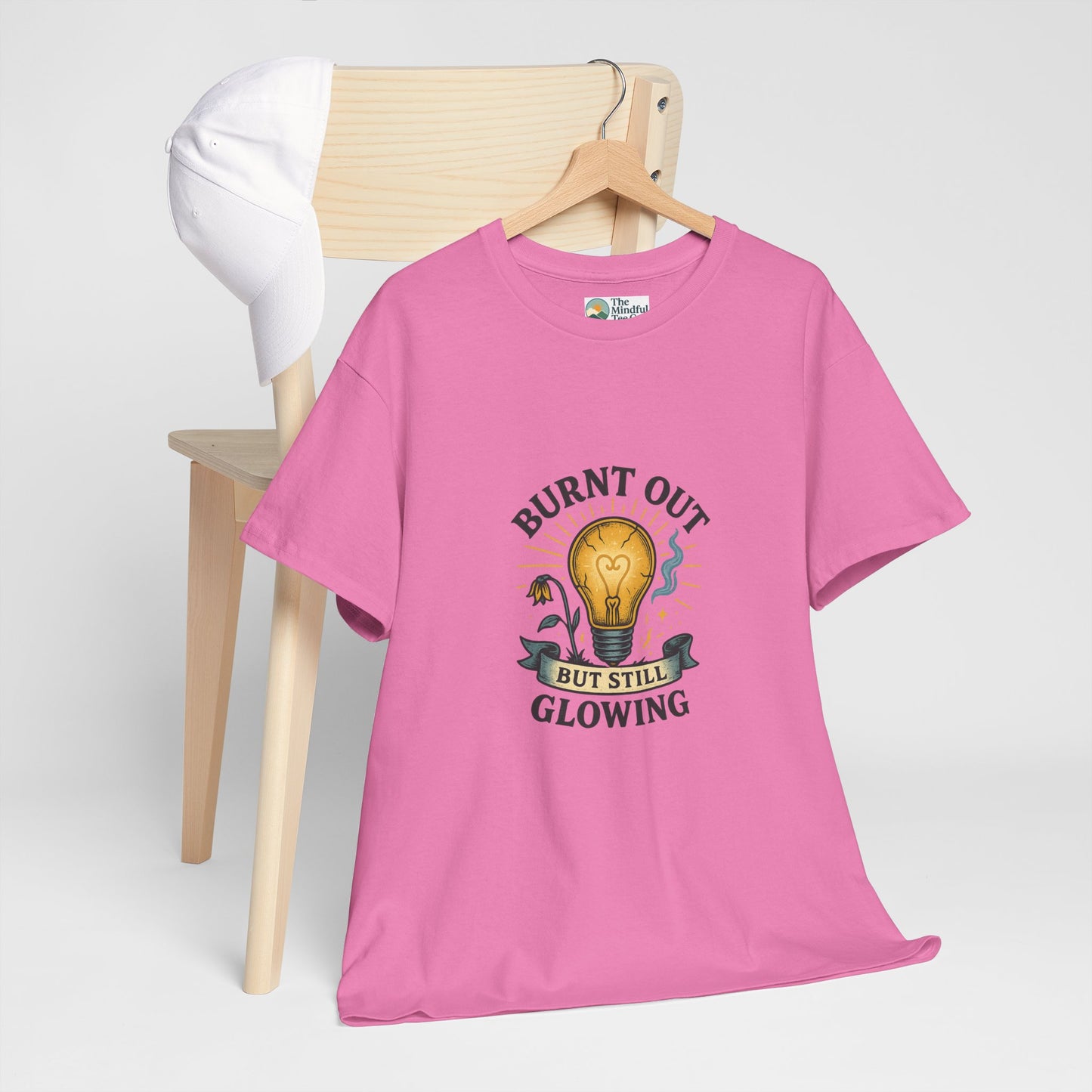 Burnt Out But Still Glowing T-Shirt – Resilience Tee