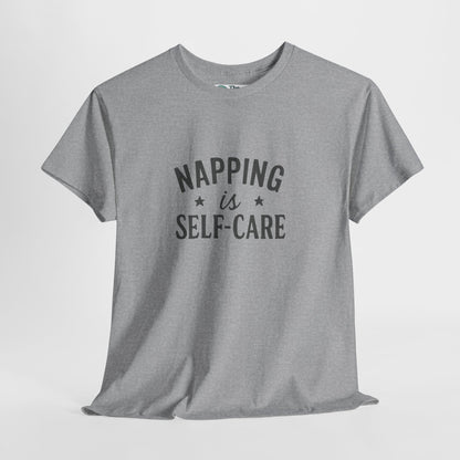 Napping Is Self-Care T-Shirt – Funny Mental Health Tee