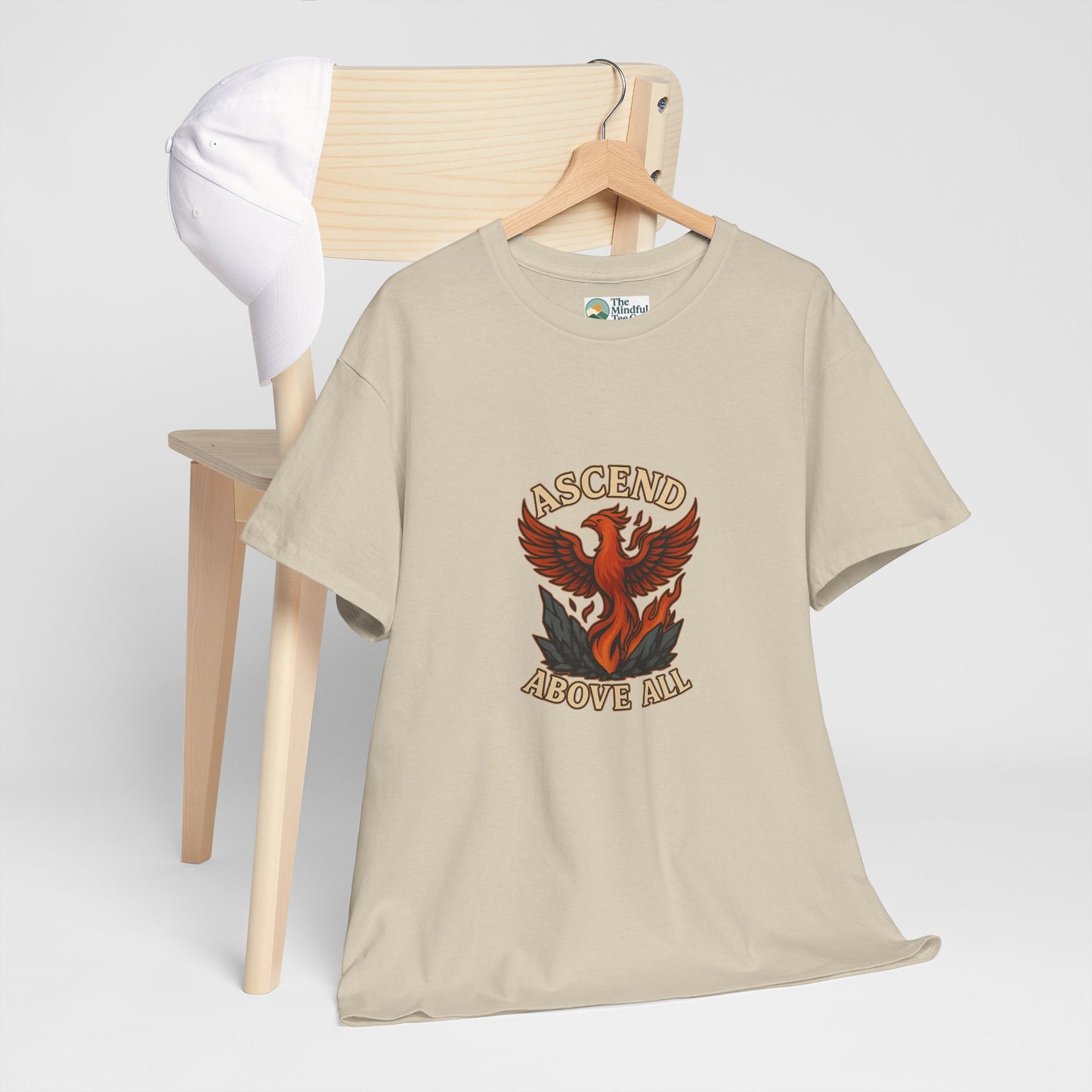 Ascend Above All T-Shirt – Phoenix Rising Strength Design