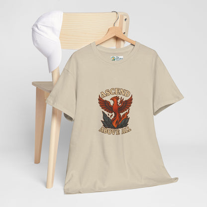 Ascend Above All T-Shirt – Phoenix Rising Strength Design