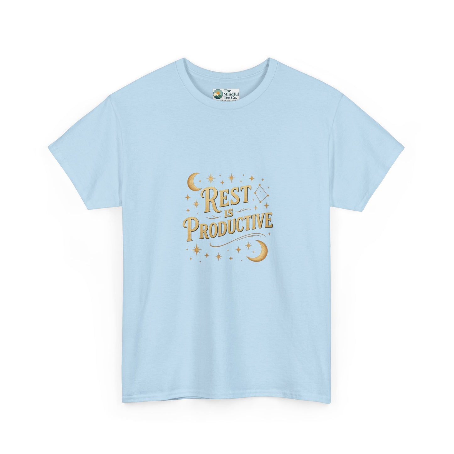 Rest Is Productive T-Shirt – Celestial Self-Care Tee