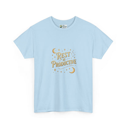 Rest Is Productive T-Shirt – Celestial Self-Care Tee