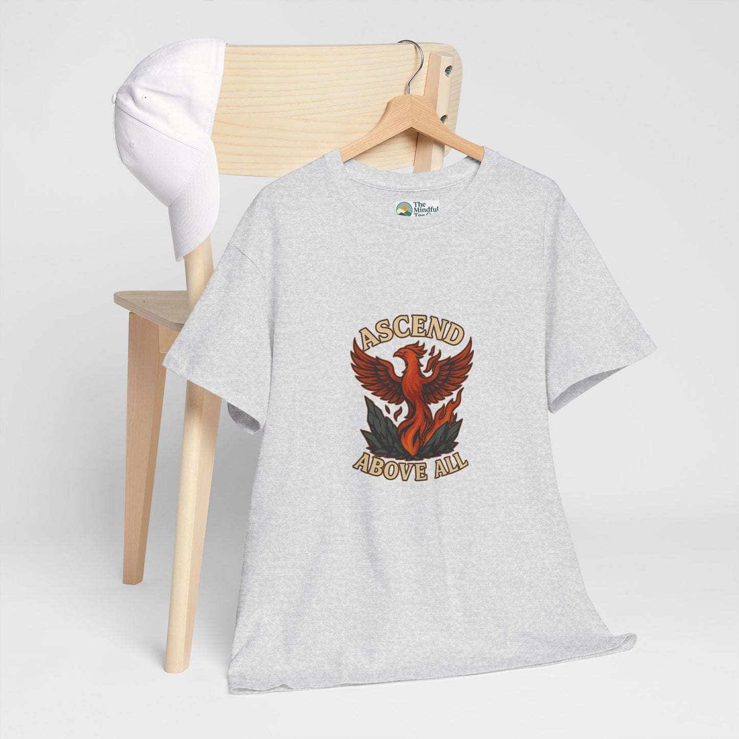 Ascend Above All T-Shirt – Phoenix Rising Strength Design