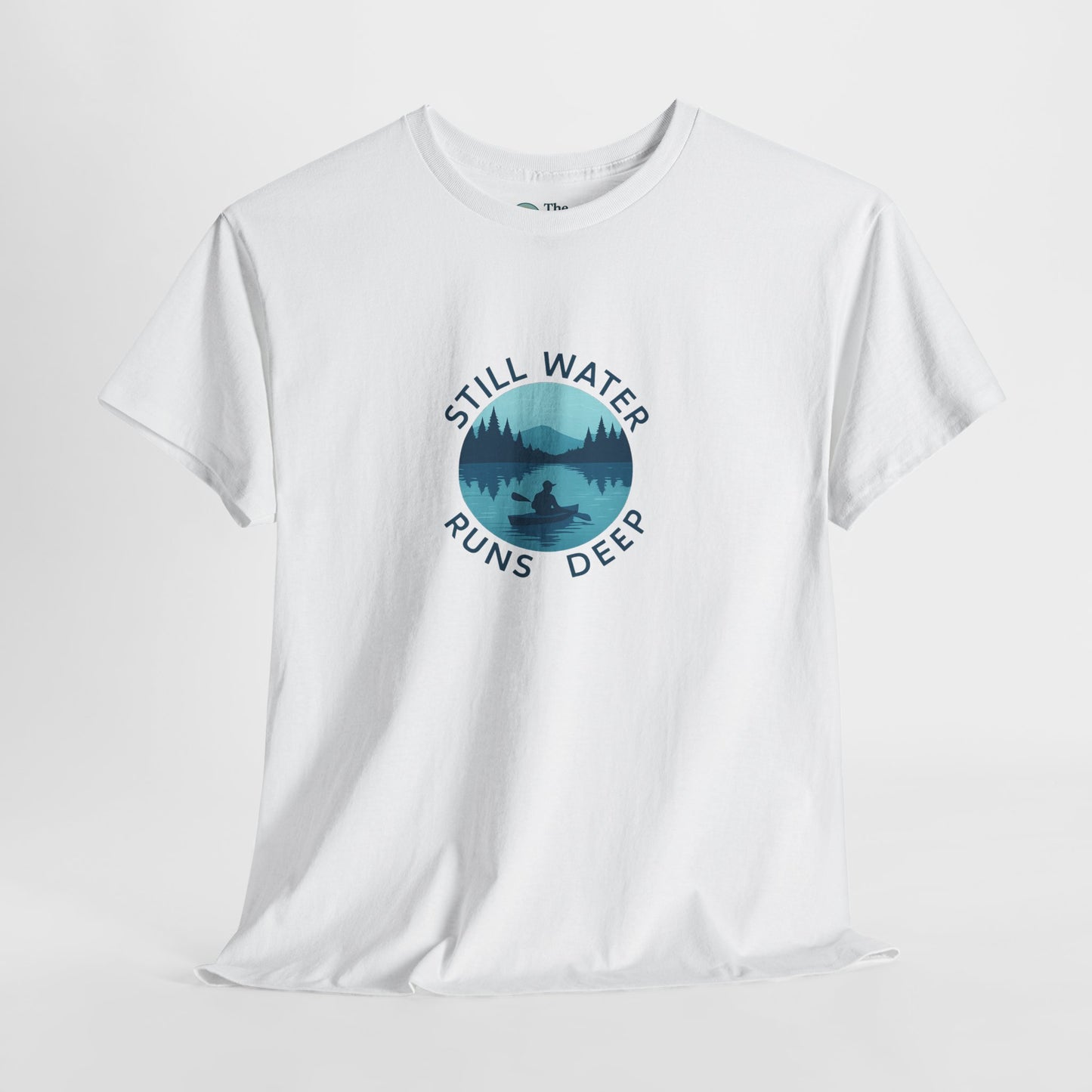 Still Water Runs Deep T-Shirt – Lake Reflection Mental Health Tee