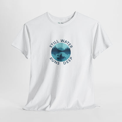 Still Water Runs Deep T-Shirt – Lake Reflection Mental Health Tee