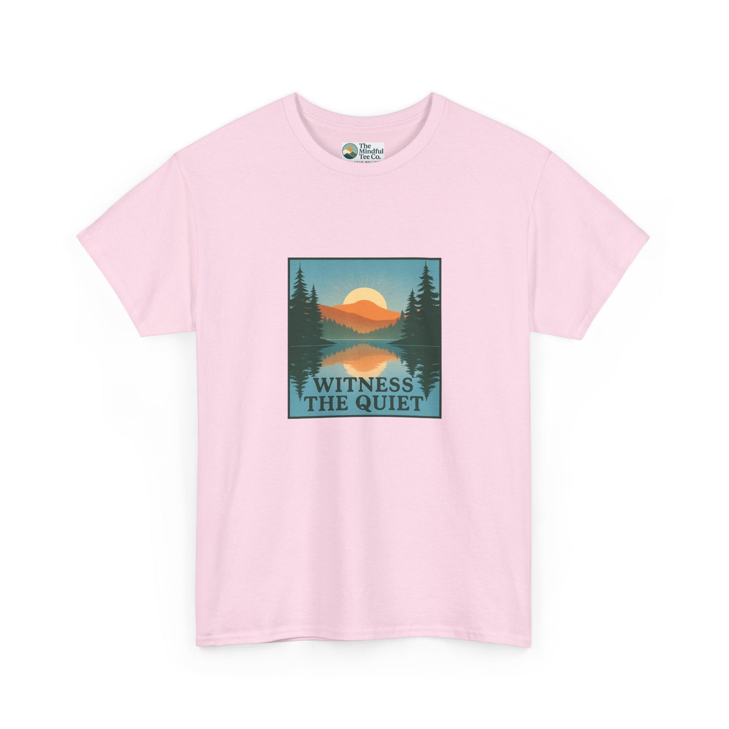 Witness the Quiet Reflection T-Shirt - Nature Mindfulness Tee