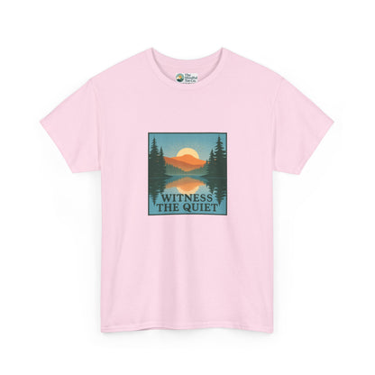 Witness the Quiet Reflection T-Shirt - Nature Mindfulness Tee